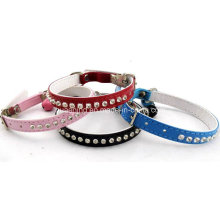 PU collar de diamantes, hebilla collar para mascotas